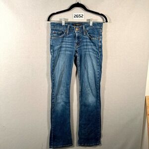 Levi's 524 Too Superlow Jeans Womens 29 Blue Denim Medium Wash Bootcut Leg